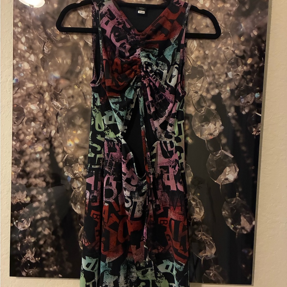 Urban Outfitters Red and Black Graphic Dress